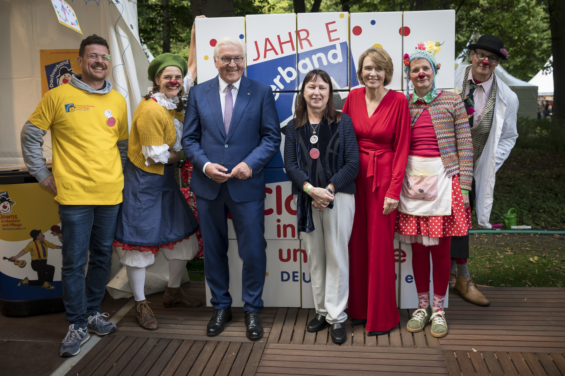 Clowns beim Bürgerfest